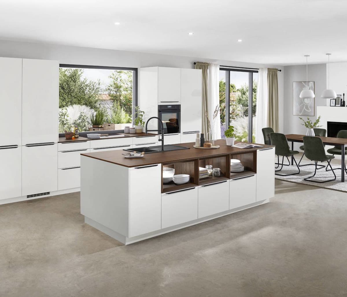 Nobilia Matt White Kitchen