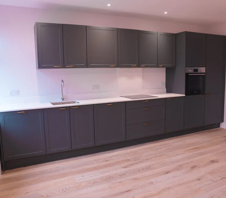 grey shaker style kitchen
