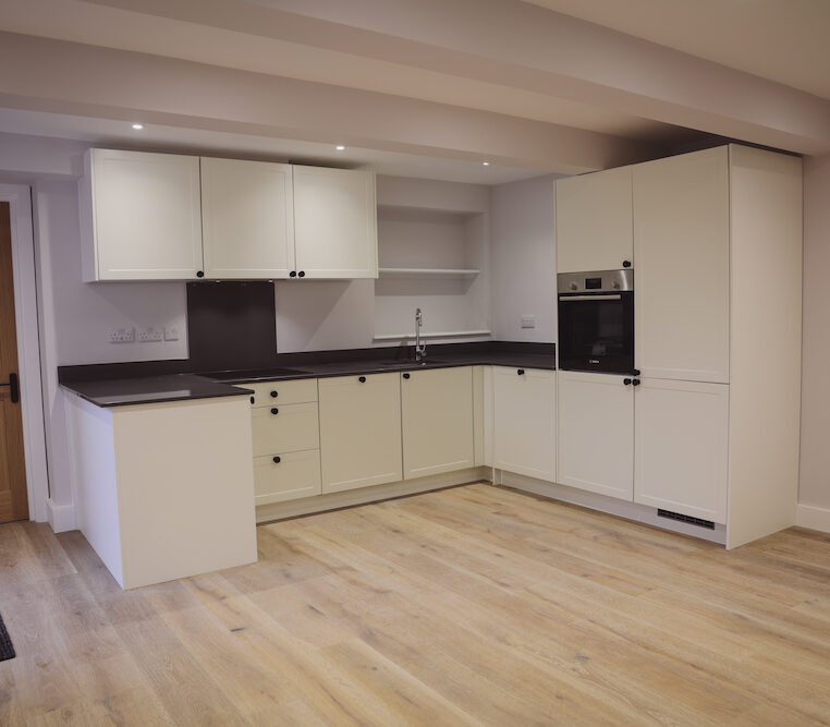 white shaker style kitchen