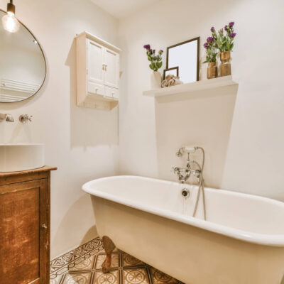 clawfoot bath tub
